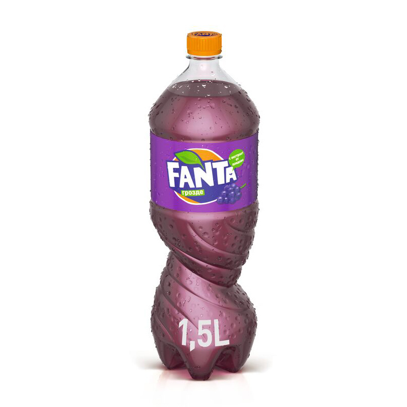 Газирана напитка Fanta грозде 1,5л.