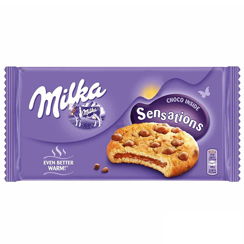 Бисквити Milka Sensations cookie 156гр.