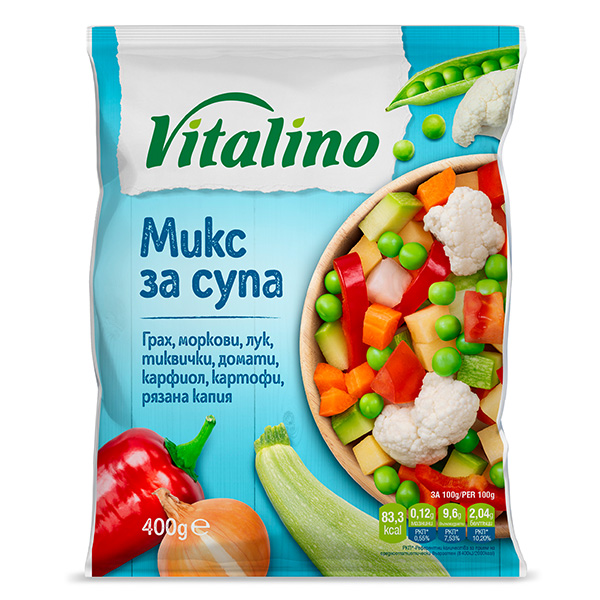 Микс за супа замразен Виталино 400гр. - Виталино