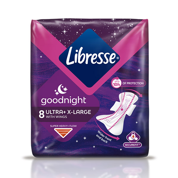 Дамски превръзки Libresse нощни Ultra+X-Large 8бр.