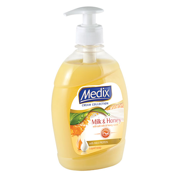 Течен сапун Medix Cream Milk&Honey помпа 400мл.