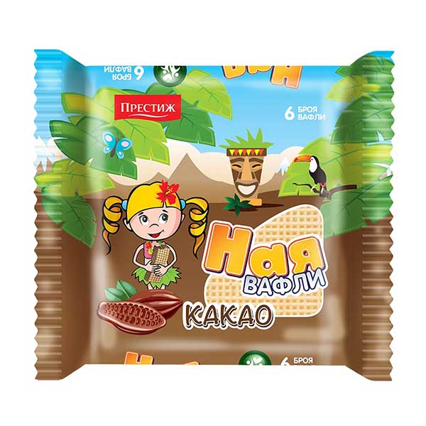 Вафли Ная какао 6 бр./138гр.