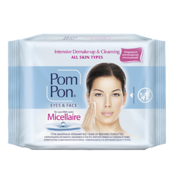 Влажни кърпи Pom Pon all skin с мицеларна вода 20бр.