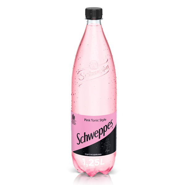 Газирана напитка Schweppes Pink Tonic Style 1,25л.
