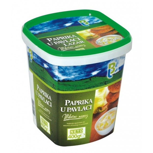 Мариновани чушки в сметана Paprika u pavlaci Lazar 400гр.