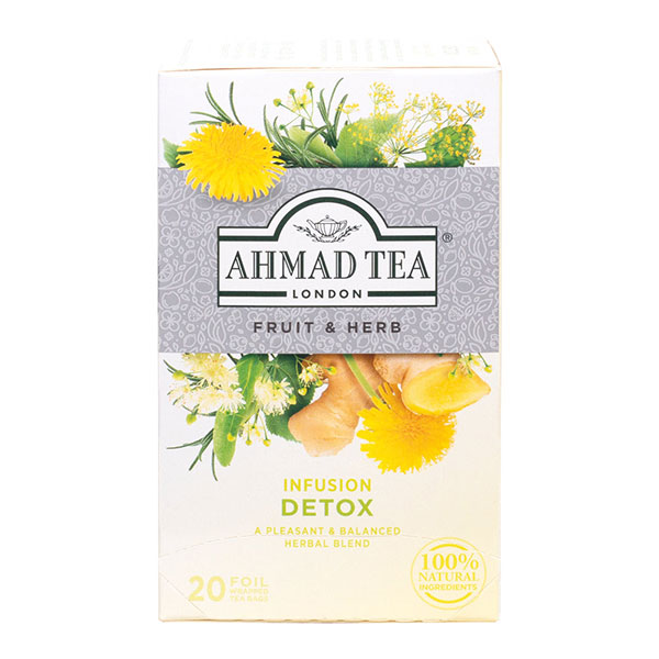 Чай Infusion Detox Ahmad Tea 40гр. 20бр. - Ahmad Tea