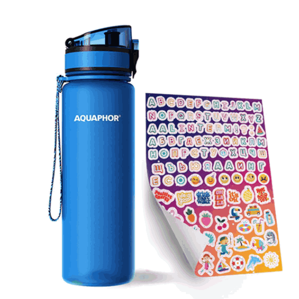 Бутилка Сити филтрираща Синя Aquaphor 500мл. - Aquaphor