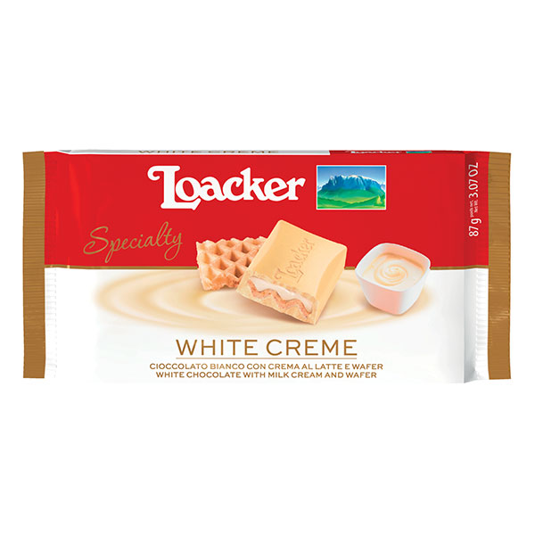 Шоколад бял с млечен крем Loacker 87гр.