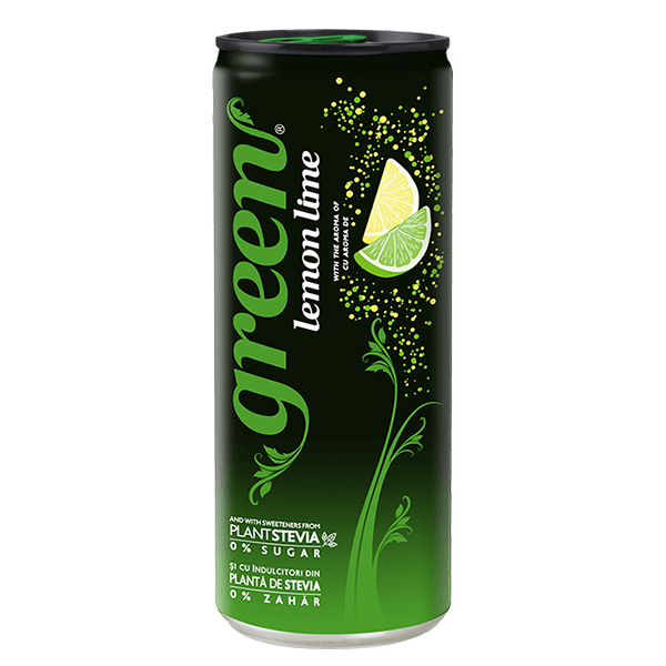 Газирана напитка Green Cola Lemon lime кен 330мл.