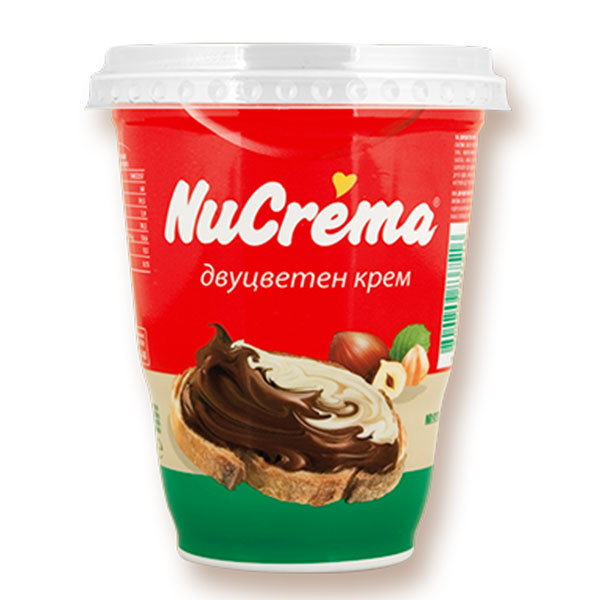 Течен шоколад двуцветен NuCrema 400гр.