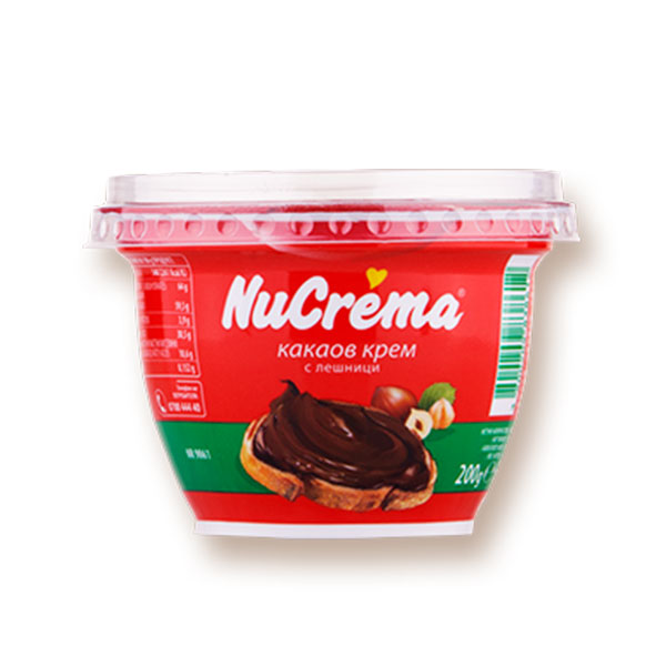 Какаов Крем с лешници Nucrema 200гр.