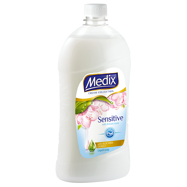 Течен сапун Medix пълнител Sensitive 900мл.