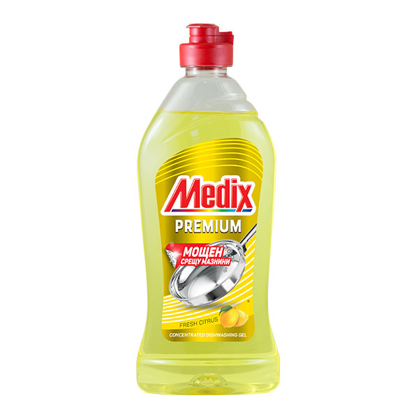 Препарат за съдове Medix Premium жълт лимон 415 мл.концентрат