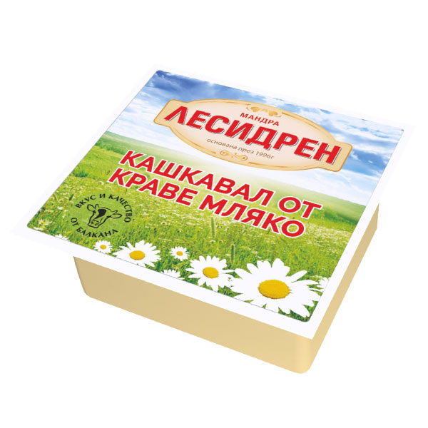 Кашкавал от краве мляко Лесидрен 400 гр. - Лесидрeн