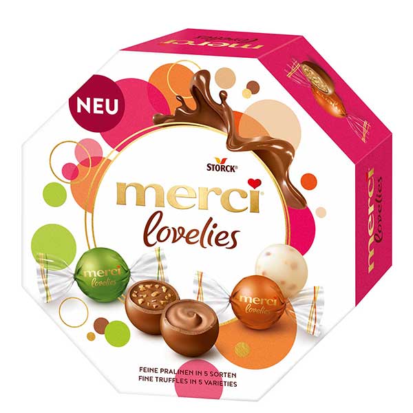 Шоколадови бонбони Merci Lovelies класик 185 гр.
