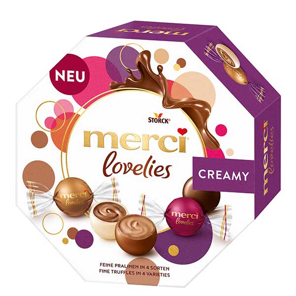 Шоколадови бонбони Merci Lovelies крем 185 гр.