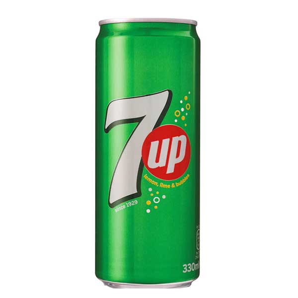 Газирана напитка 7 Up Кен 330мл.