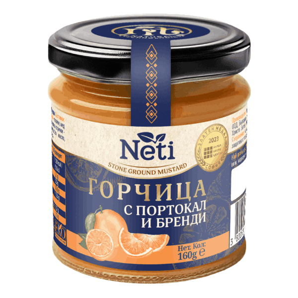 Горчица с портокал и бренди Natural Technologies 160гр.