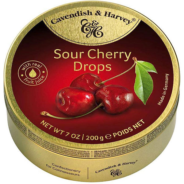 Бонбони дропс Cavendish&Harvey череша 200гр.