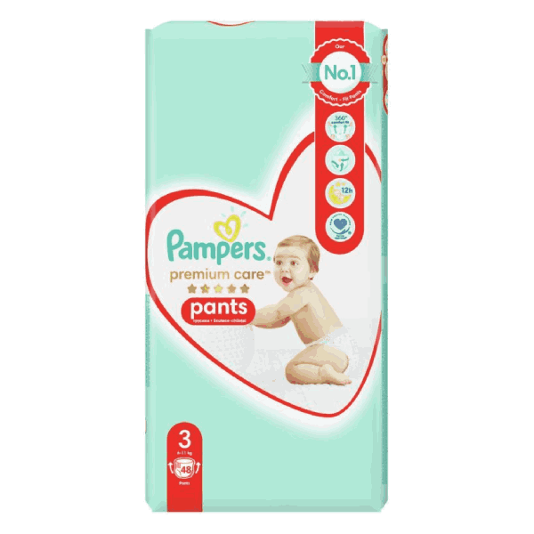 Пелени гащи Pampers 3 Pants (6-11 кг.) 48бр.