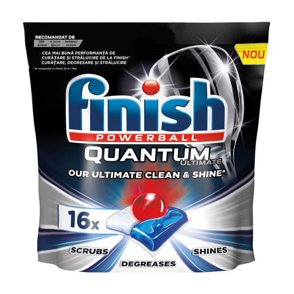 Таблетки за съдомиялна Finish Quantum Ultimate 16бр.