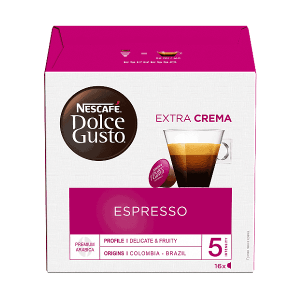 Кафе Dolce Gusto Espresso extra crema капсули 16бр. - Dolce Gusto