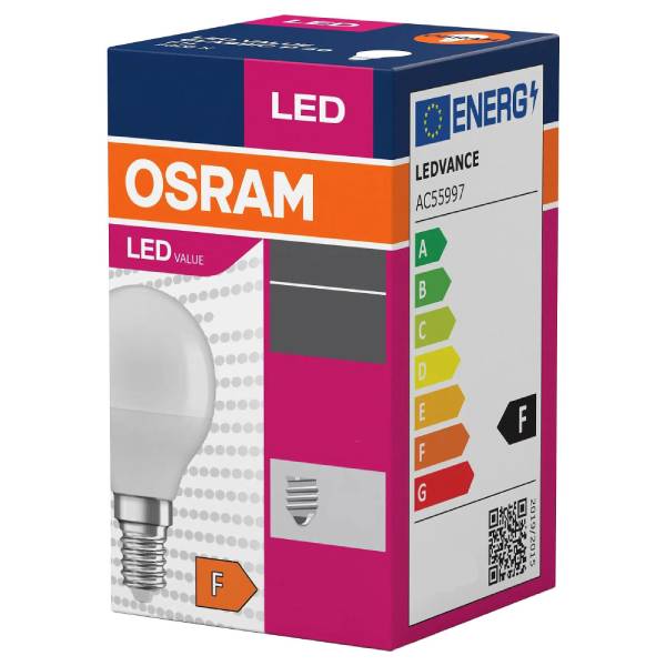 Светодиодна LED крушка Osram E27 8.5w=60w Warm White