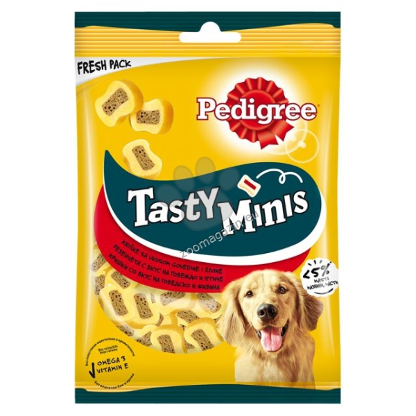 Доб. хр. за кучета PedigreeTasty Minis дъвчащи парченца 155гр