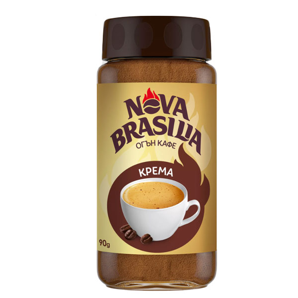 Кафе нова бразилия крема разтворимо 90гр. - Nova Brasilia