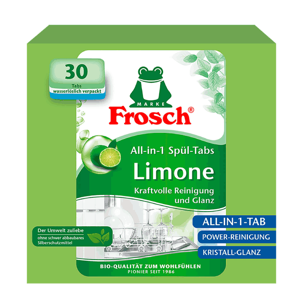 Капсули за съдомиялна All in 1 Frosch Limone 30 бр.