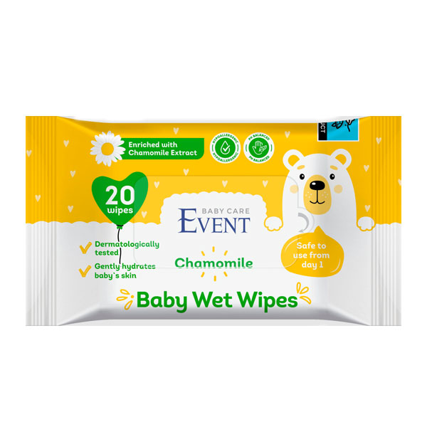 Мокри кърпички Event baby лайка 72бр. - Lex