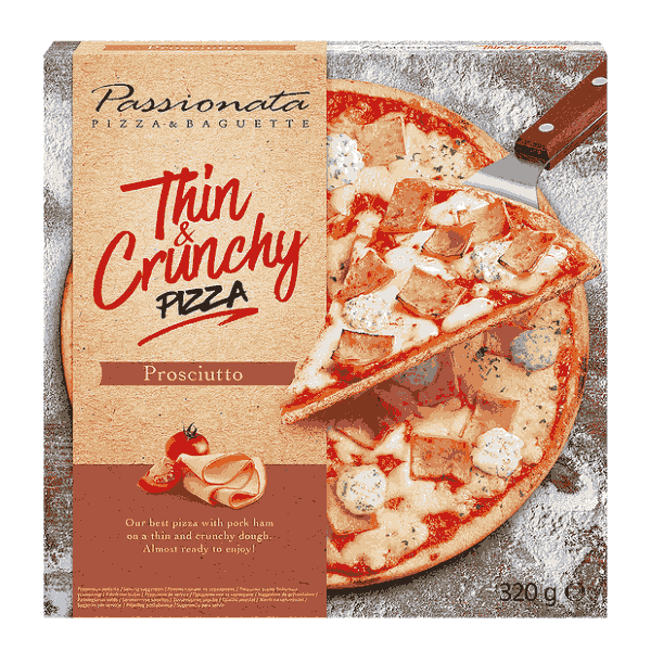 Пица Прошуто Passionata Thin & Crunchy 320гр.