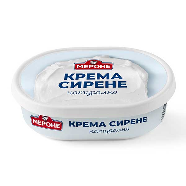Крема сирене натурално за мазане Мероне 200гр.