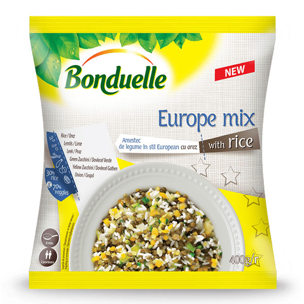 Микс с ориз Европейски замразен Bonduelle 400гр. - Bonduelle