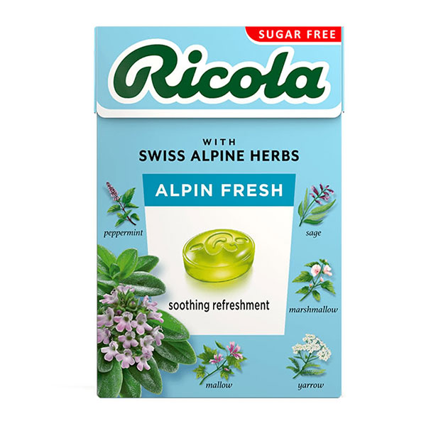 Билкови бонбони Ricola алпийска свежест 40гр.