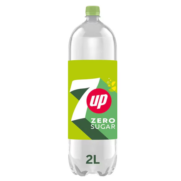 Газирана напитка 7 Up без захар 2л.
