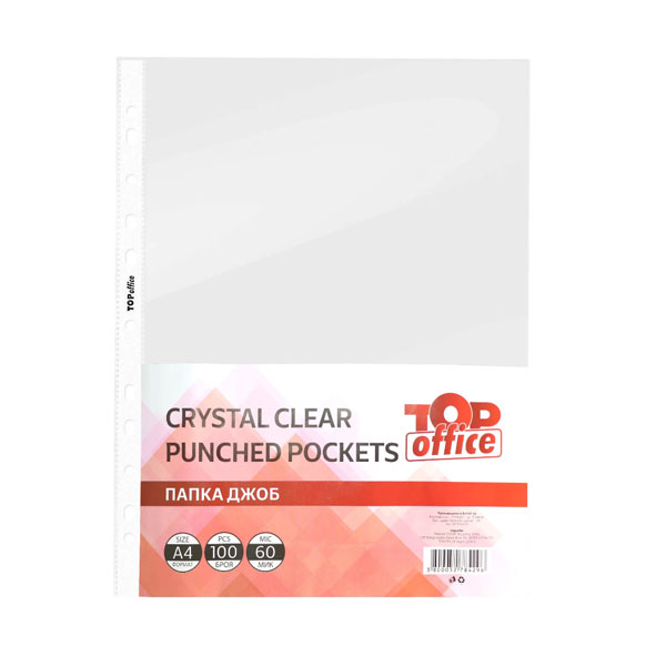Папка джоб Crystal Top office 50 микрона 100бр.