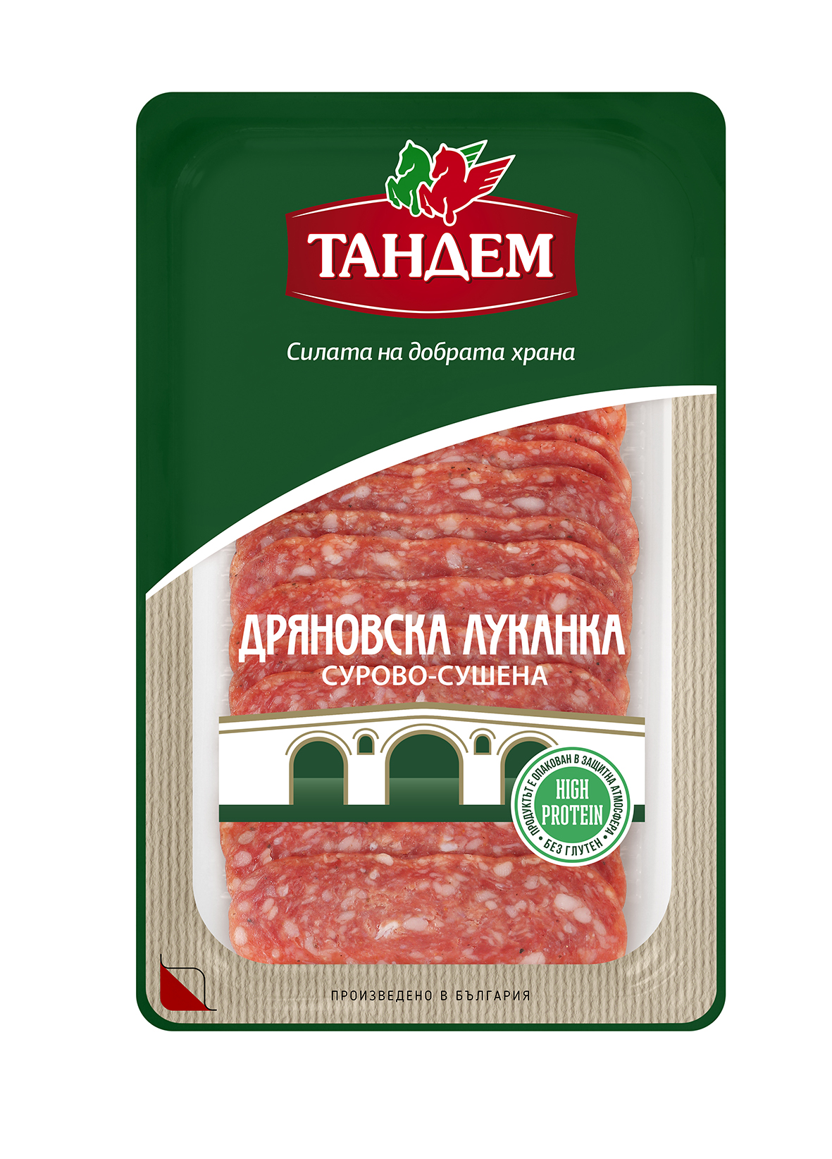 Дряновска луканка Тандем сурово-сушена 80 гр. - Тандем-В