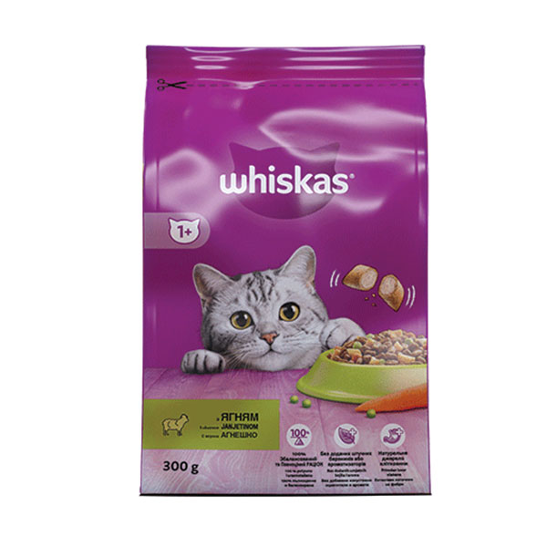 Whiskas dry с агнешко месо 300гр
