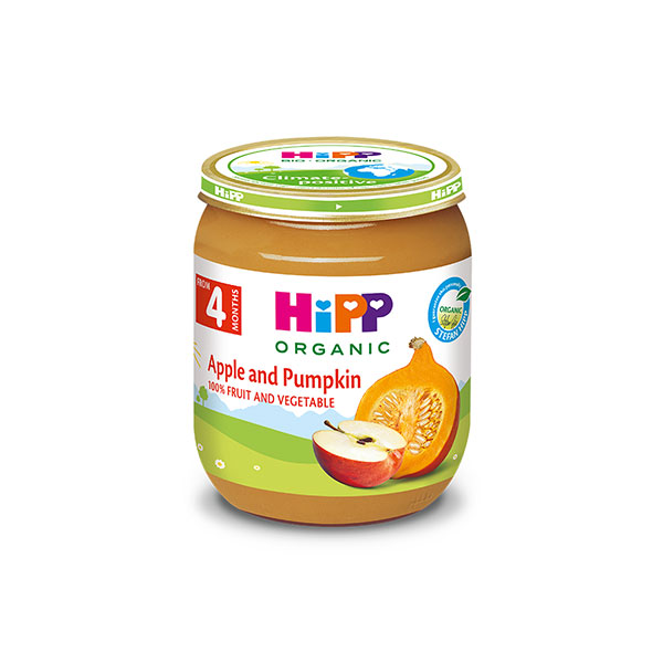 Пюре Био тиква с ябълка Hipp 125гр.