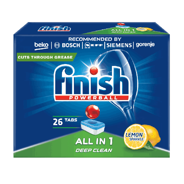 Таблетки за съдомиялна Finish All in 1 Lemon Power 26бр.
