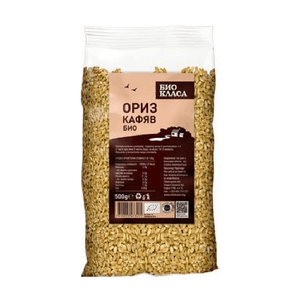 Био ориз кафяв Басмати  500 гр. Био класа