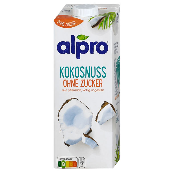 Кокосова напитка без захар Alpro 1л.