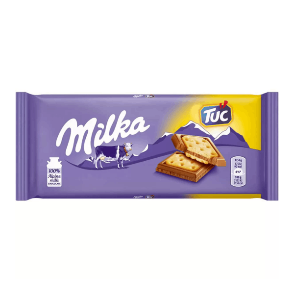 Шоколад MIlka с бисквита TUC  87гр.