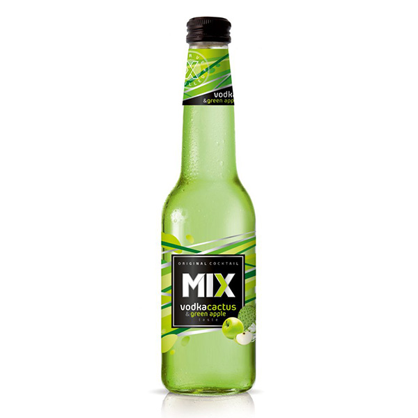 Коктейл водка кактус и зелена ябълка Mix 330мл.