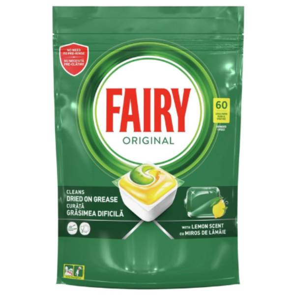 Капсули за съдомиялна Fairy original 60бр. - Fairy