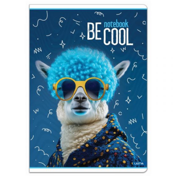 Тетрадка Lastva Be Cool A5, 52 листа, Широки редове малка