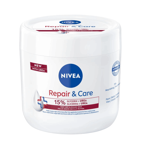 Крем Nivea мултифункционален за кожа и тяло Repair & Care с глицерин и Urea 400мл.