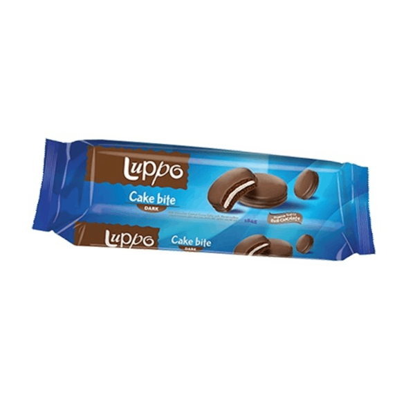 Бисквити Luppo сандвич cake bite Dark 184гр.