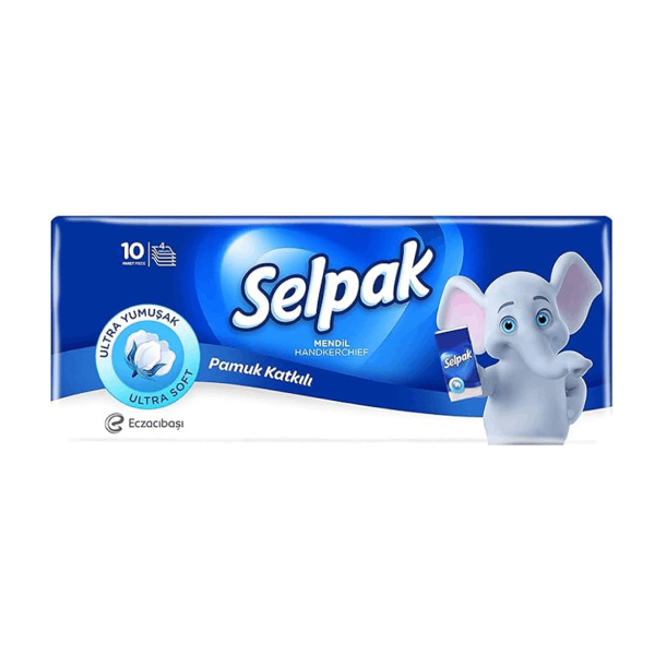 Носни кърпички Selpak четирипластови 10 бр.